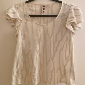 White embellished top